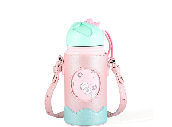 14oz garrafa de água de aço inoxidável crianças 01006