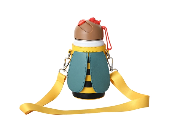 Saco de garrafa de água de couro para crianças 14 oz SJB073