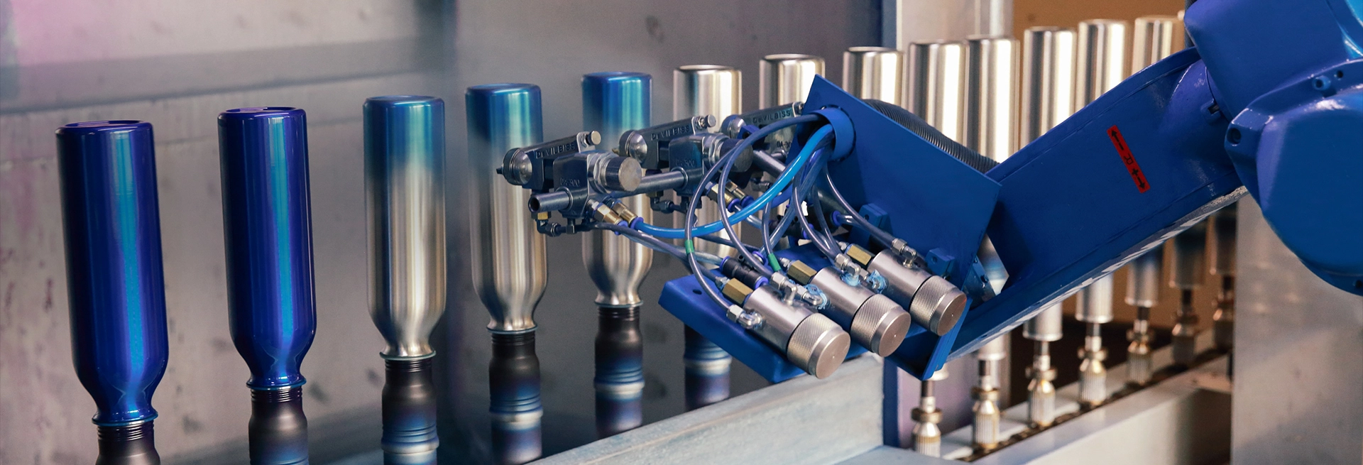 Controle de qualidade de garrafas de água