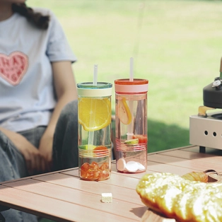 2-em-1 garrafa de água de plástico acrílico 10017A