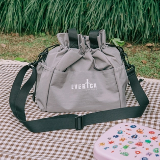 Saco de almoço de algodão pérola de ombro único SJB054