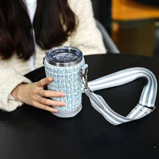 Manga de garrafa de água estética chique SJB004