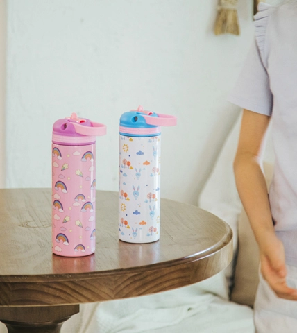 Flip Lid Insulater Garrafa de Água Para Crianças 183930