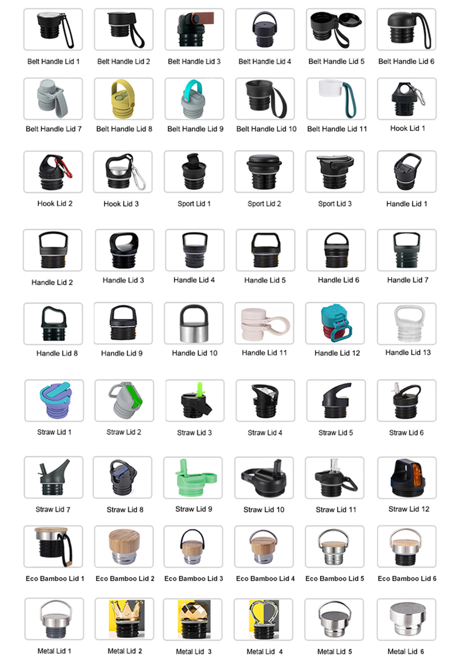 Tampas padrão da garrafa da boca