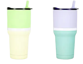 Caneca de cerveja de aço inoxidável com tampa de bebida dupla de 30 oz 01609A