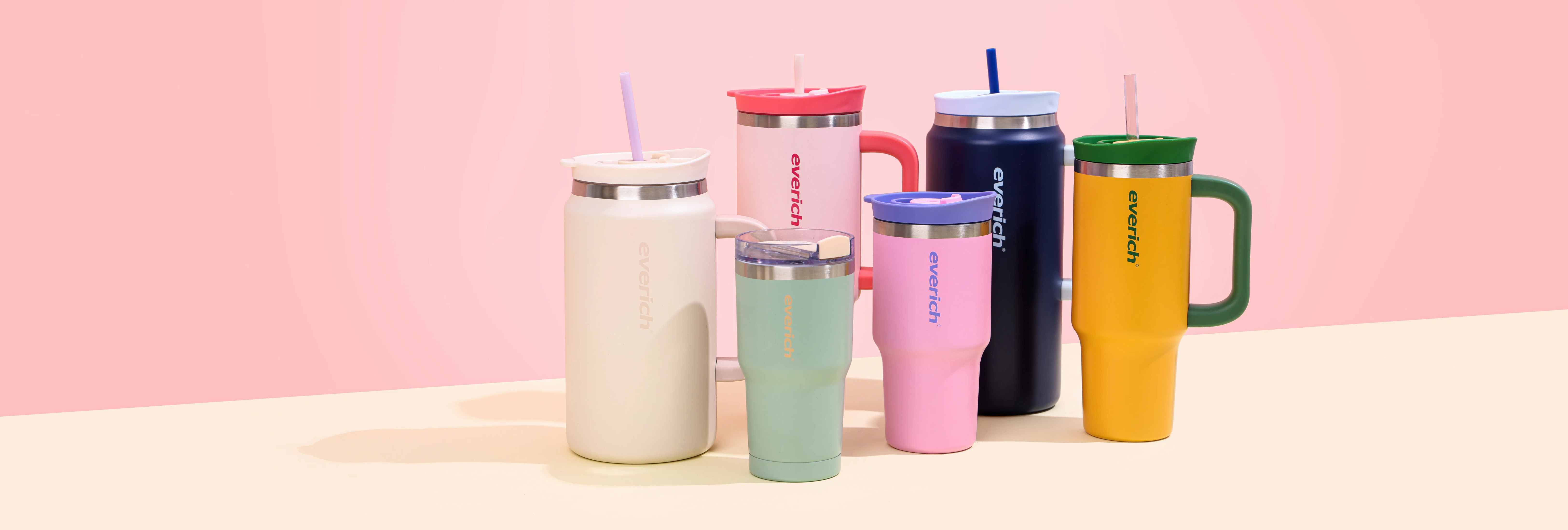 Tumblers a granel de aço inoxidável personalizáveis, 50 opções de cores e gravação a laser